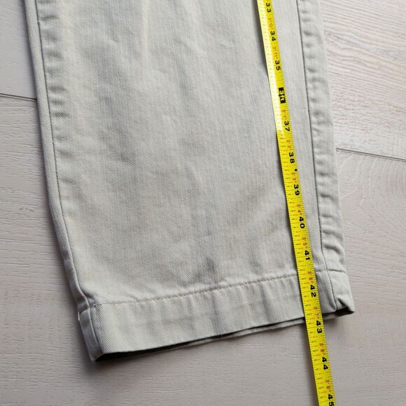 Vintage Polo Ralph Lauren Chino Pants Mens 30X31 Flat Front Beige Made in USA - Picture 9 of 11